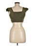 Shein 100% Viscose Green Sleeveless Blouse Size 6 - photo 2