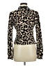 Unbranded Animal Print Brown Long Sleeve Blouse Size M - photo 2