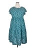 Unbranded 100% Polyester Teal Casual Dress Size XXL - photo 1