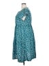 Unbranded 100% Polyester Teal Casual Dress Size XXL - photo 5