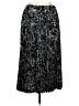 Halogen 100% Polyester Animal Print Black Casual Skirt Size XL - photo 1