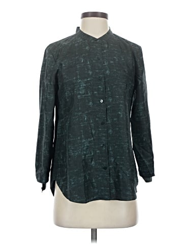 Eileen Fisher Long Sleeve Silk Top (view 1)