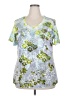 G Collection Green Short Sleeve Blouse Size 2X - photo 1