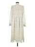 Madewell 100% Polyester Polka Dots Ivory Casual Dress Size M - photo 2
