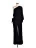 Halston Solid Black Jumpsuit Size 6 - photo 1