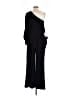 Halston Solid Black Jumpsuit Size 6 - photo 2