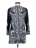 JM Collection Blue 3/4 Sleeve Blouse Size S - photo 2