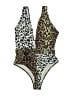 Shein Animal Print Brown Swimsuit Bottoms Size L - photo 1