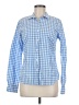 UNTUCKit 100% Cotton Checkered-gingham Blue Long Sleeve Button-Down Shirt Size 6 - photo 1