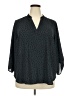Lush 100% Polyester Gray 3/4 Sleeve T-Shirt Size 2X - photo 1
