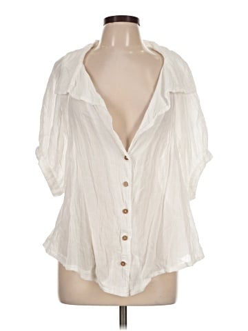 Free People Short Sleeve Blouse (view 1)