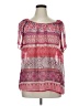 New Directions 100% Polyester Pink Short Sleeve Blouse Size 1X - photo 1