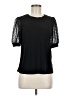 CeCe Black Short Sleeve Top Size M - photo 1