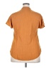 Unbranded 100% Polyester Orange Short Sleeve Blouse Size XXL - photo 2