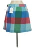 Free Assembly Plaid Teal Red Casual Skirt Size 6 - photo 2
