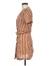 MNG Stripes Orange Casual Dress Size 6 - photo 5