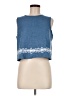 Shein 100% Polyester Blue Sleeveless Blouse Size 6 - photo 1