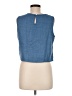 Shein 100% Polyester Blue Sleeveless Blouse Size 6 - photo 2