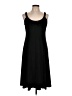 Evan Picone Solid Black Casual Dress Size 10 - photo 1