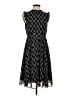Ann Taylor 100% Polyester Stars Black Cocktail Dress Size 4 (petite) - photo 1