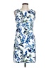 Connected Apparel Tropical Blue Casual Dress Size 10 (petite) - photo 1