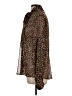 Primark 100% Polyester Animal Print Brown Long Sleeve Blouse Size 10 - photo 5