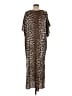 HEATHER 100% Polyester Animal Print Brown Casual Dress One size - photo 2