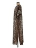 HEATHER 100% Polyester Animal Print Brown Casual Dress One size - photo 5