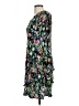 Connected Apparel Floral Black Casual Dress Size 10 (petite) - photo 5
