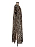 HEATHER 100% Polyester Animal Print Brown Casual Dress One size - photo 4