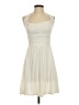 Moda International Solid Ivory Cocktail Dress Size S - photo 1