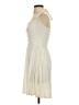 Moda International Solid Ivory Cocktail Dress Size S - photo 5