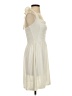 Moda International Solid Ivory Cocktail Dress Size S - photo 4