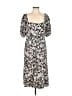 BCBGMAXAZRIA Print Black Cocktail Dress Size 12 - photo 1