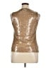 Reformation 100% Polyester Gold Sleeveless Top Size XL - photo 2