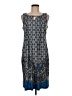 Perceptions Paisley Blue Casual Dress Size 8 - photo 1