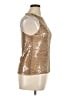 Reformation 100% Polyester Gold Sleeveless Top Size XL - photo 4