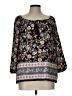 BCX 100% Polyester Black 3/4 Sleeve Blouse Size L - photo 1