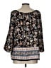 BCX 100% Polyester Black 3/4 Sleeve Blouse Size L - photo 2
