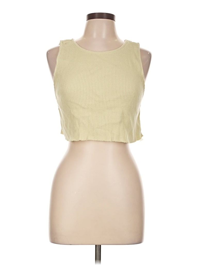 Pre-owned Fp Beach Sleeveless T-shirt In Yellow