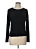 Eileen Fisher 100% Silk Black Long Sleeve Silk Top Size L - photo 1
