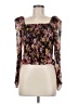 Express 100% Polyester Brown 3/4 Sleeve Blouse Size M - photo 1