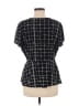 AUW Black Short Sleeve Blouse Size M - photo 2