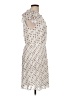 Current Air 100% Polyester Print Ivory Casual Dress Size L - photo 4
