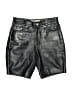 Old Navy 100% Polyester Metallic Black Denim Shorts Size 1 - photo 1