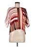 DKNY 100% Polyester Red Short Sleeve Blouse Size M - photo 1