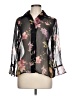 Notations 100% Polyester Floral Black 3/4 Sleeve Blouse Size L - photo 1