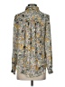 H&M 100% Polyester Paisley Gold Long Sleeve Blouse Size 2 - photo 2