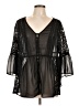 Torrid 100% Polyester Black Kimono Size Lg Plus (0) - photo 1