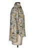 H&M 100% Polyester Paisley Gold Long Sleeve Blouse Size 2 - photo 4